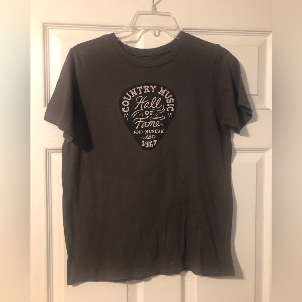 Country Music Hall Of Fame Museum T-Shirt Youth X-LARGE Charcoal Gray